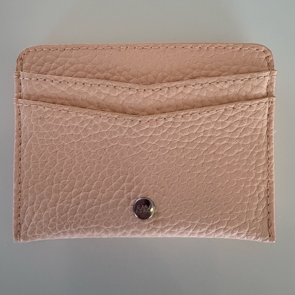 Matt & Nat Blush Pink Vegan Leather Card Holder Wallet - Picture 2 of 2